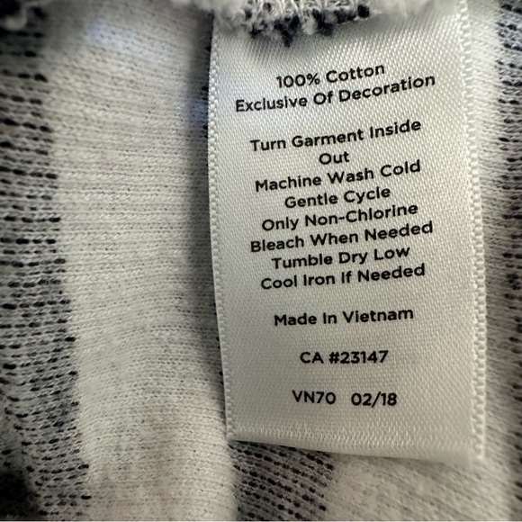 Talbots Navy and White Long Sleeve Crewneck Top, XL - Picture 7 of 7